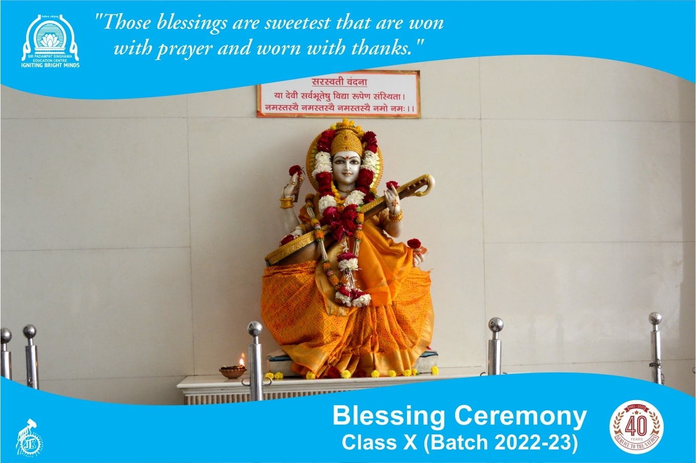 Blessing Ceremony of the Board Appearing Students of Class X Batch : 2022-23