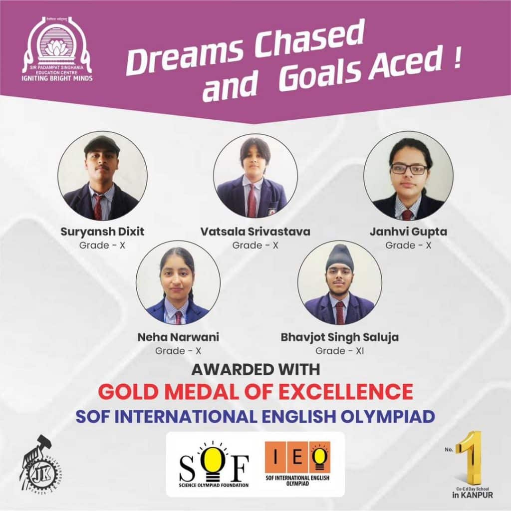 SPSEC Triumphs: Celebrating Gold Medalists in the SOF International English Olympiad