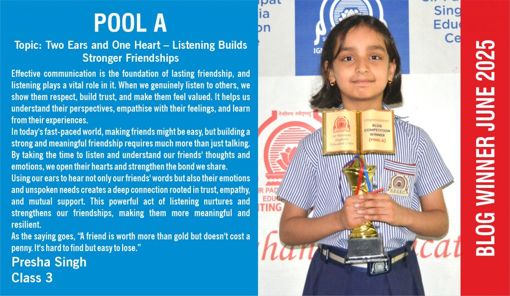 Two Ears and One Heart – Listening Builds Stronger Friendships
