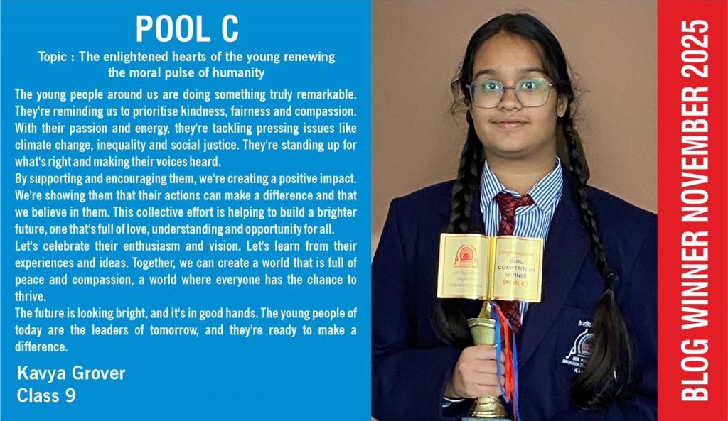 The enlightened hearts of the young renewing the moral pulse of humanity